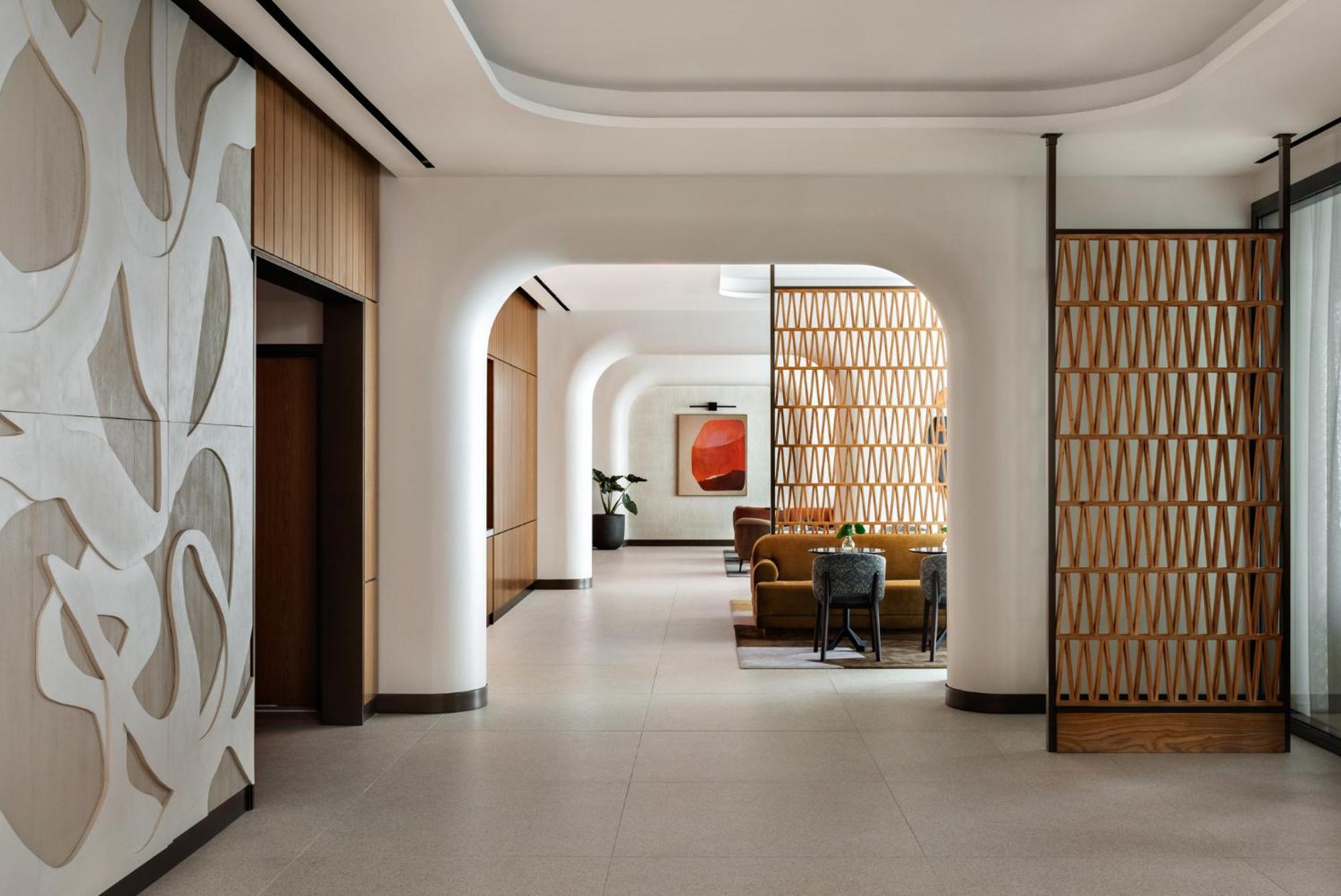 ヒルトン ガーデン イン タイムズ スクエア ニューヨーク エクステリア 写真 The lobby of the hotel